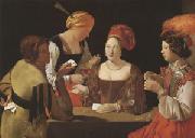 LA TOUR, Georges de The Cheat with the Ace of Diamonds (mk05) France oil painting reproduction